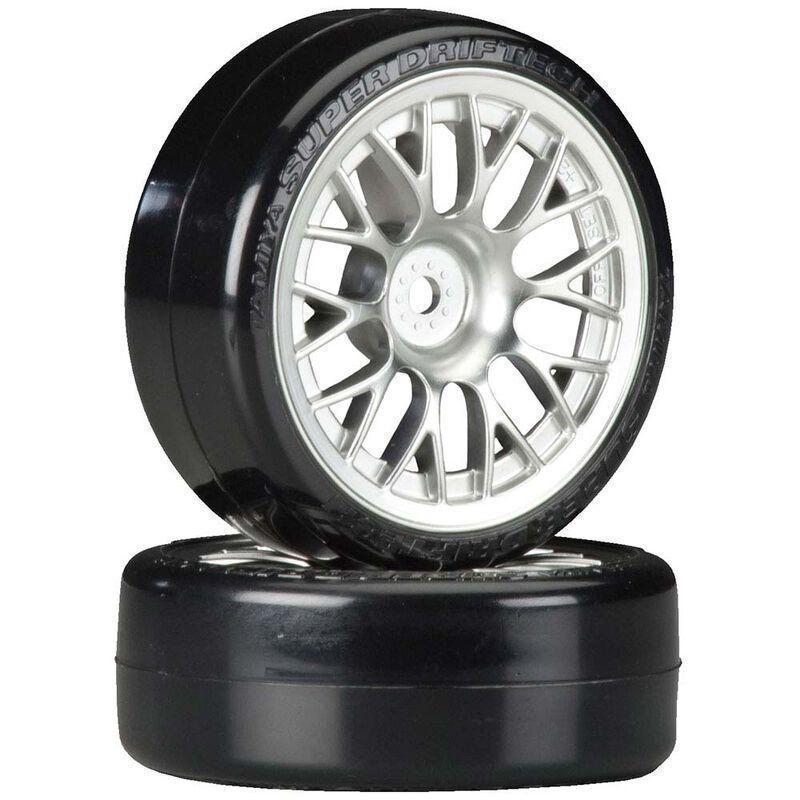 Metal Plated Mesh Wheels with Cmntd Sup Driftech Tires, 24mm