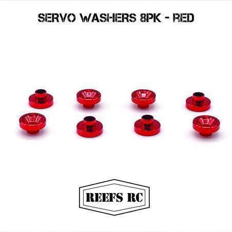 Reef's RC - Servo Washers 8pk - Red