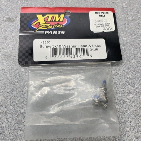 Screw 3x10 Washer head (XTM Racing) 148550