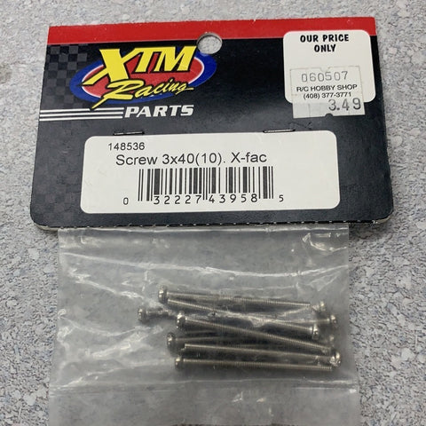 Screw 3x40(10) (XTM Racing) 148536