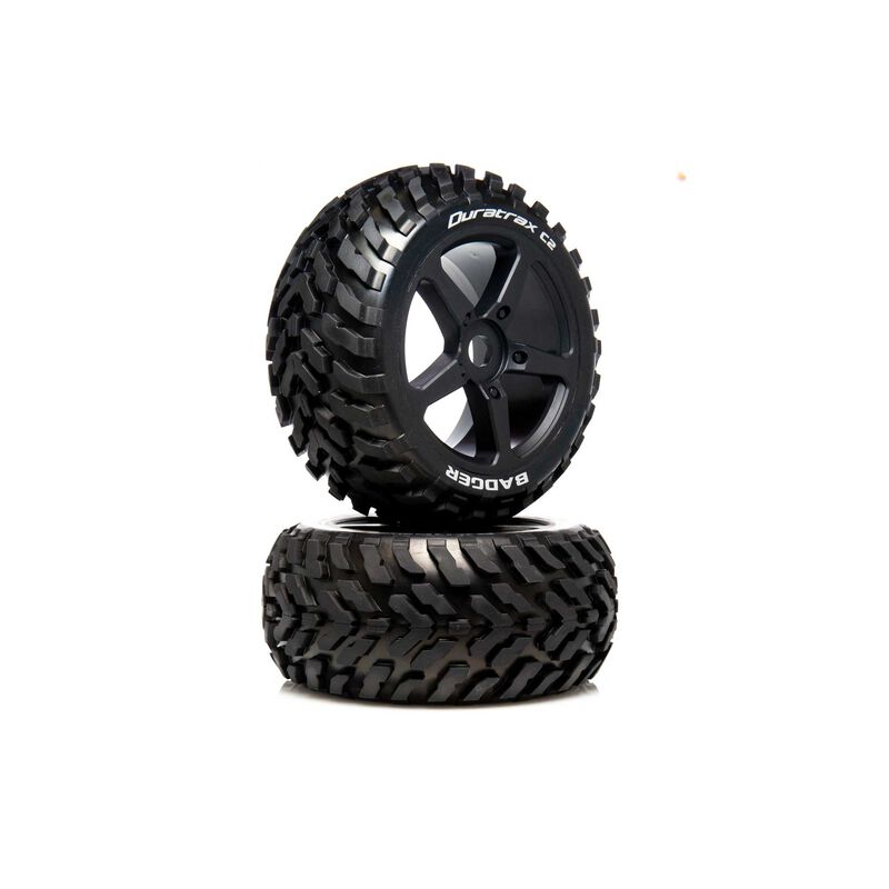 1/8 BADGER Truggy Tire C2 Mounted 0 Offset (2)
