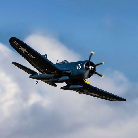 F4U-4 Corsair 1.2m BNF Basic with AS3X and SAFE Select - EFL18550