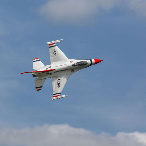 F-16 Thunderbirds 70mm EDF Jet BNF Basic with AS3X and SAFE Select - EFL78500