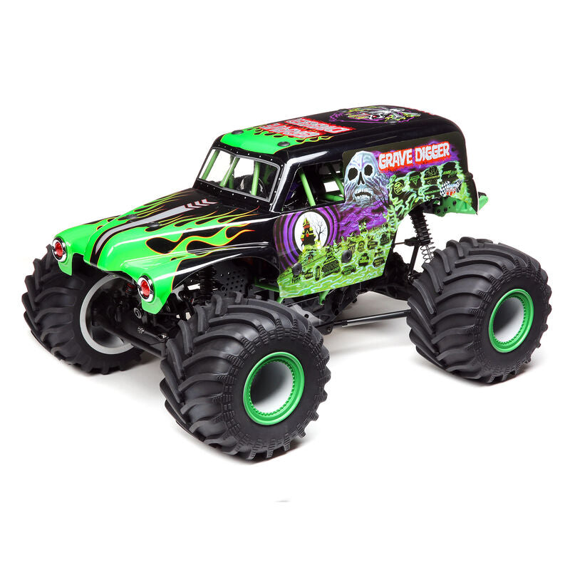 LMT 4WD Solid Axle Monster Truck RTR, Grave Digger - LOS04021T1