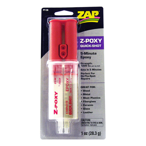 Z-Poxy 5-Minute Quick Shot Epoxy, 1 oz - PAAPT36