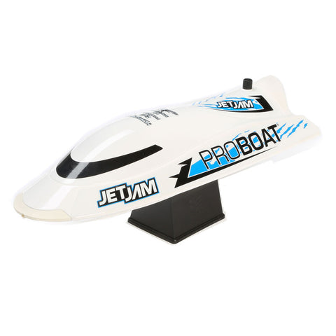 Jet Jam 12 Self-Righting Pool Racer Brushed RTR White - PRB08031T2