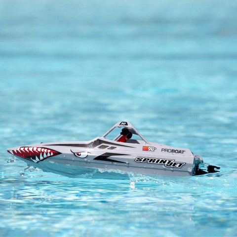 Sprintjet 9 Self-Righting Deep-V Jet Boat Brushed RTR Silver