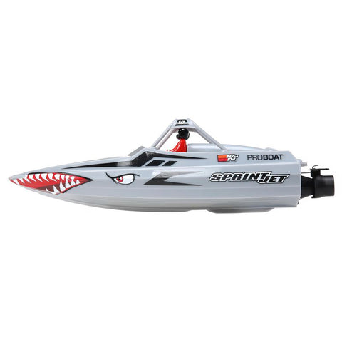 Sprintjet 9 Self-Righting Deep-V Jet Boat Brushed RTR Silver