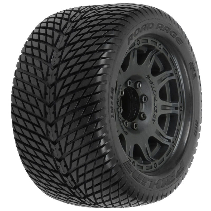 Road Rage 3.8" Mounted Raid MT Tires, 8x32 17mm (F/R)