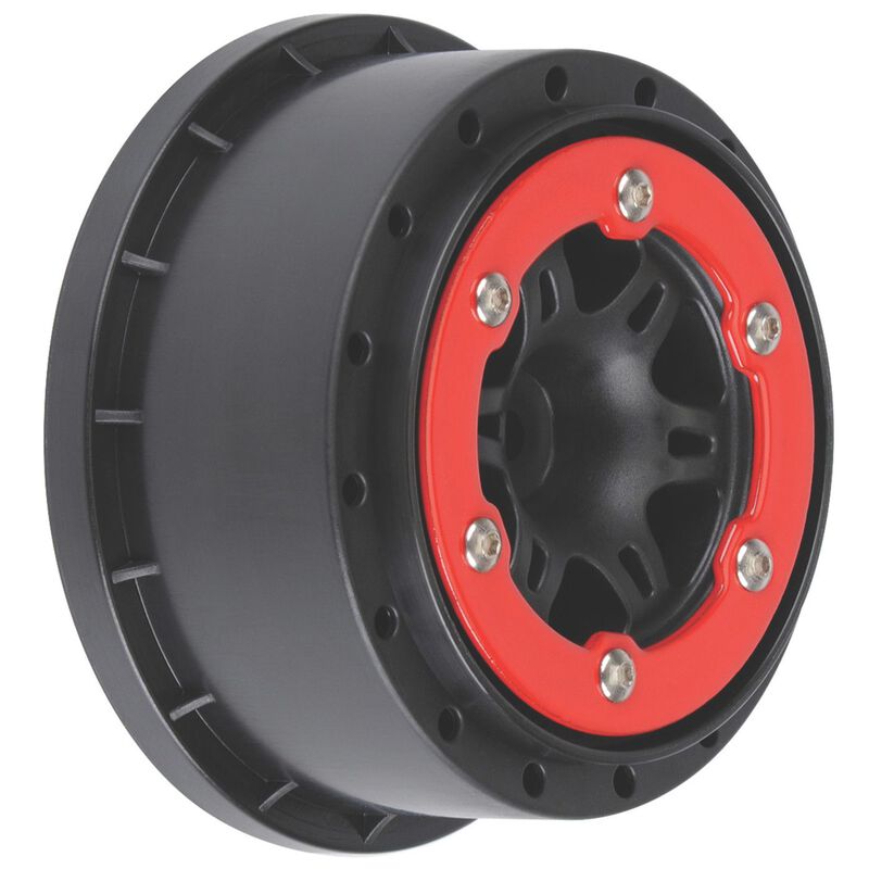 Sixer 2.2/3.0 Red/Black Bead-Loc R Wheels(2):SLH
