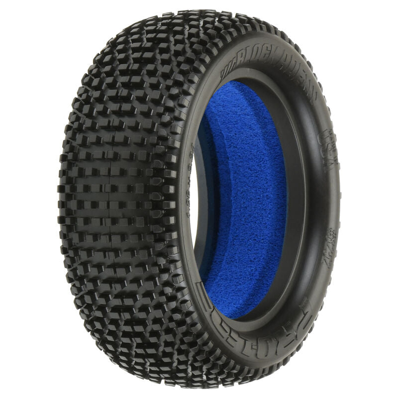 1/10 Front Blockade 2.2 4WD M3 Tires with Closed Cell Foam inserts: Off-Road Buggy (2)