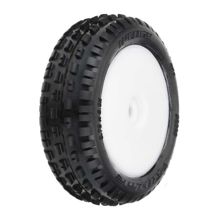 1/18 Wedge Front Carpet Mini-B Tires Mounted 8mm Wheels (2)