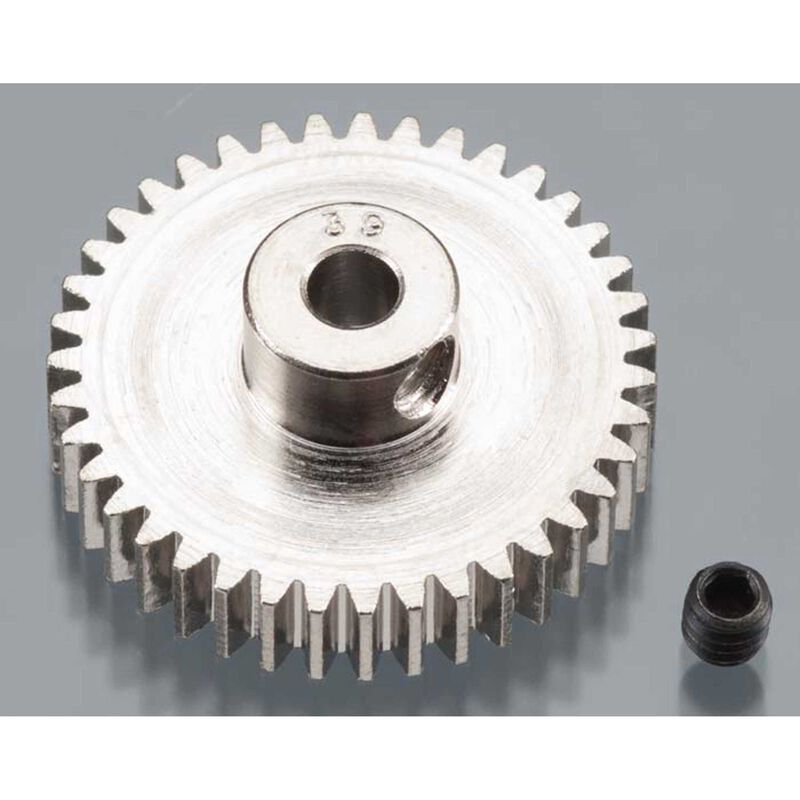 Nickel-Plated 48 Pitch Pinion Gear, 39T
