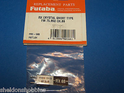 FUTABA (FM 75.950) RX CRYSTAL SHORT TYPE CHANNEL 88 #FRC-588