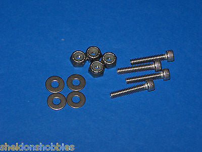 PRATHER STAINLESS STEEL SOCKET CAP BOLTS/ NUT/WASHERS 6-32 X 3/4" (12) #PRA4091