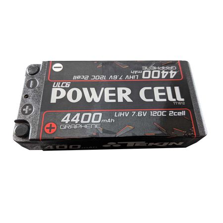 7.6V 4400mAh 2S 120C Shorty HV-LiPo Battery: 5mm High Power Bullet