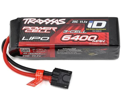 Traxxas 6400mah 3S 11.1v 25C LiPo Battery ID Connector - TRA2857X