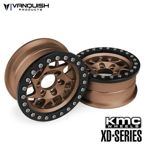 KMC 1.9 XD127 Bully Bronze Anodized Wheels (2)