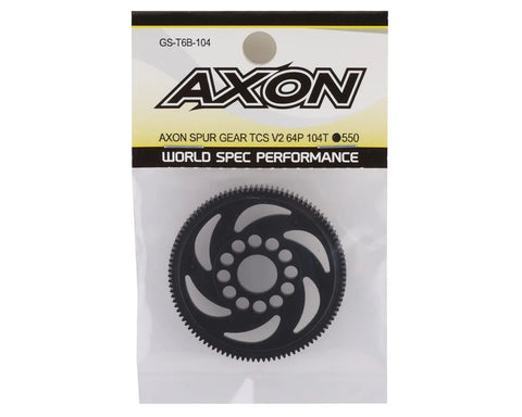Axon TCS V2 64P Spur Gear (104T) - AXOGS-T6B-104