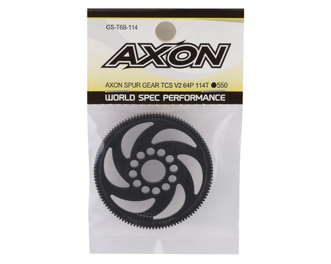 Axon TCS V2 64P Spur Gear (114T) - AXOGS-T6B-114