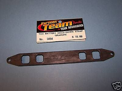TEAM ASSOCIATED TC3 BATTERY HOLD-DOWN STRAP GRAPHITE #3854