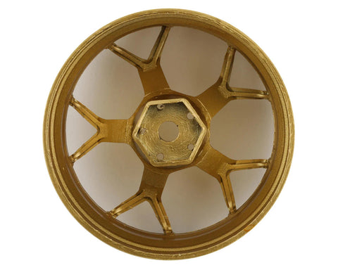 DS Racing Feathery Split Spoke Drift Rim (Gold) (2) (6mm Offset) - DSC-DF-006