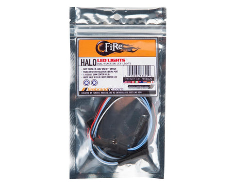 Firebrand RC Halos Dual Function LED Lights (Blue w/White Halo) - FBR1ACCEYE929