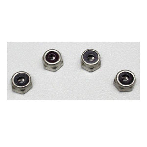 Dubro Stainless Steel Nylon Insert Lock Nut 4-40 (4) (DUBB3112)