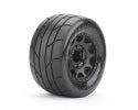 JKO2804CBMSGNB3   1/10 MT 2.8 Super Sonic Tires Mounted on Black Claw Rims, Medium Soft, 14mm Hex, for Arrma