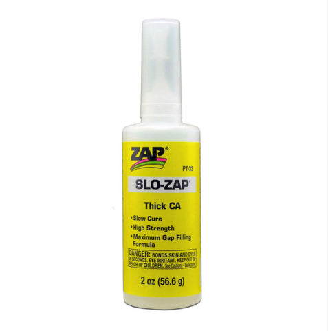 Slo-Zap Thick CA Glue, 2 oz