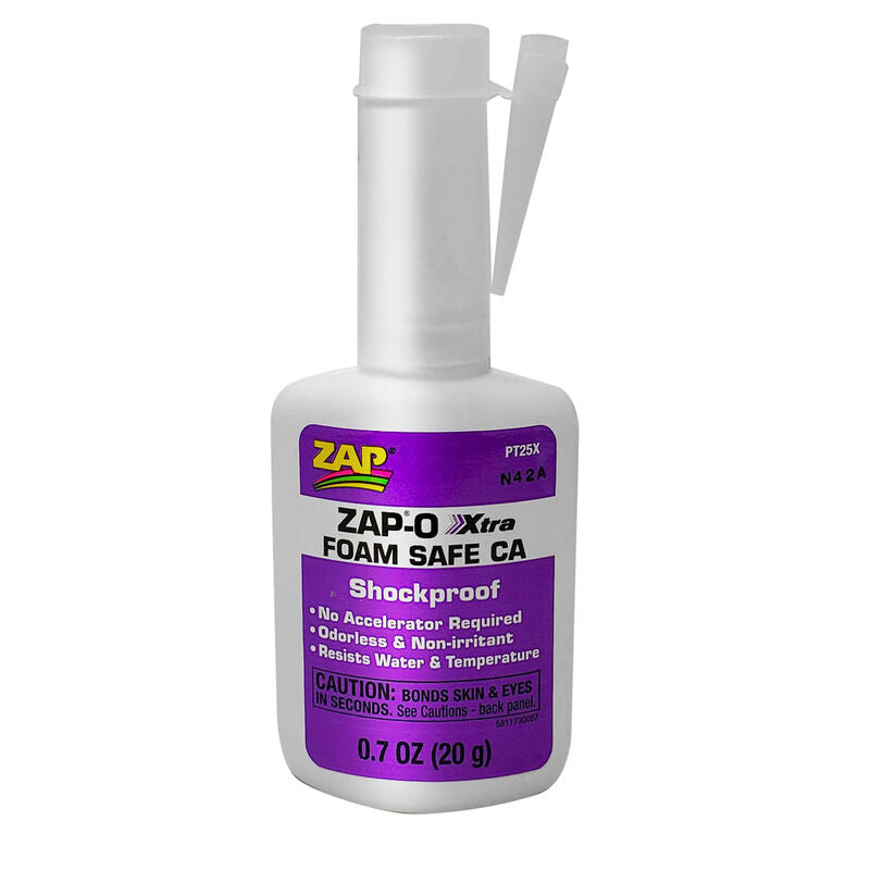 Zap Zap-O Xtra Foam Safe CA Glue, .7 oz