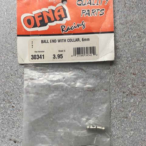 OFNA 30341 BALL END WITH COLLAR.  6mm