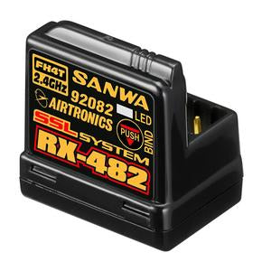 Sanwa 4-channel RX482 Telemetry Receiver w/ built-in Antenna