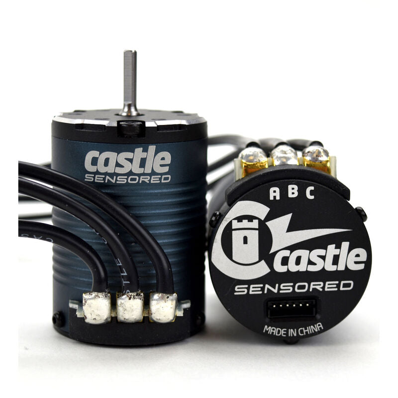 Castle creation 1/10 4-Pole Sensored Brushless Motor, 1406-2850Kv: 4mm Bullet