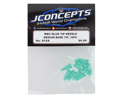JConcepts RM2 Medium Bore Glue Tip Needles (Green) (10) - JCO8124
