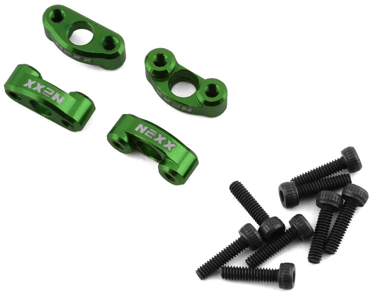 NEXX Racing Aluminum Shock Holder Set (Kyosho Mini-Z 4x4) (Green) (4) - NX-243