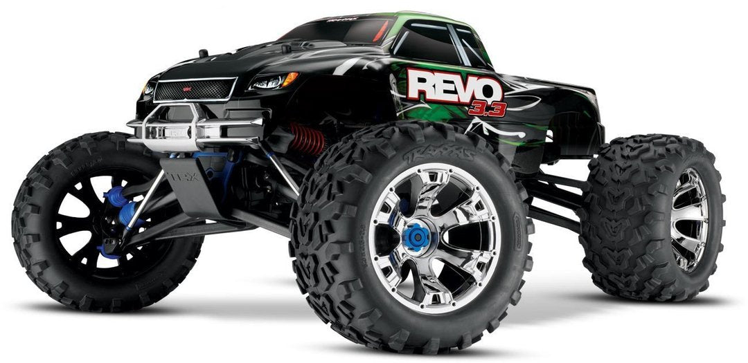 Revo 3.3 4WD Nitro Monster Truck, RTR w/ TQi 2.4GHz Radio and TSM (TRA53097-3)