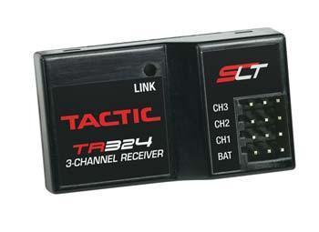 Tactic TR324 3-Channel 2.4GHz SLT Receiver