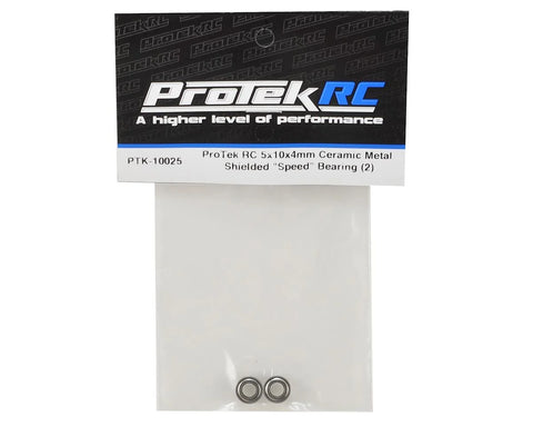 ProTek RC 5x10x4mm Ceramic Metal Shielded Speed Bearing (2) - PTK-10025