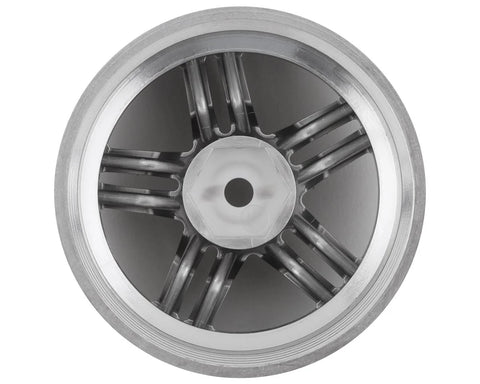 RC Art Evolve 33-R 5-Split Spoke Drift Wheels (Clear Black) (2) (8mm Offset) w/12mm Hex - RCA-ART-4508CBL