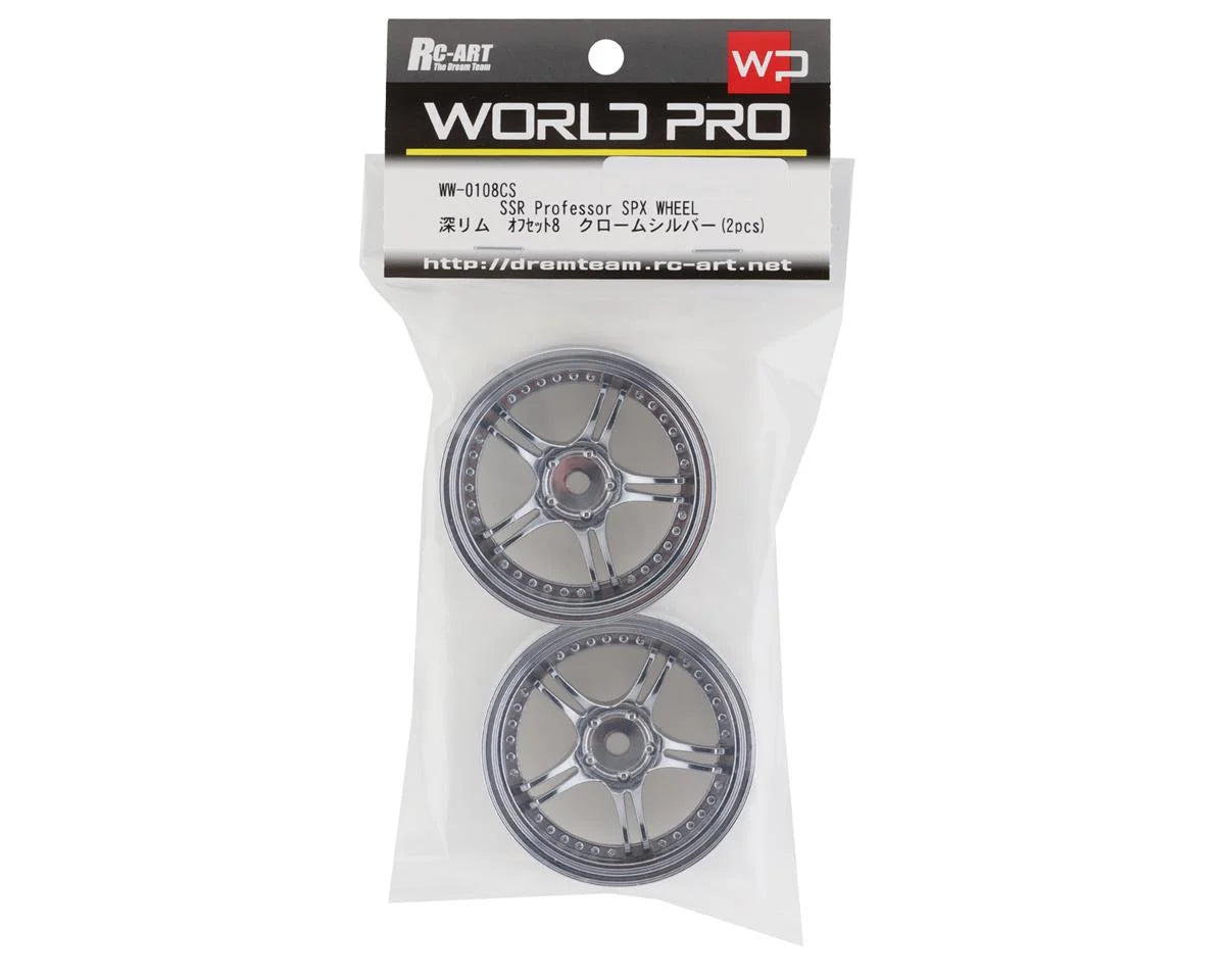 World Pro SSR Professor SPX Drift Wheel - Chrome Silver World Pro SSR Professor SPX Drift Wheel - Chrome Silver