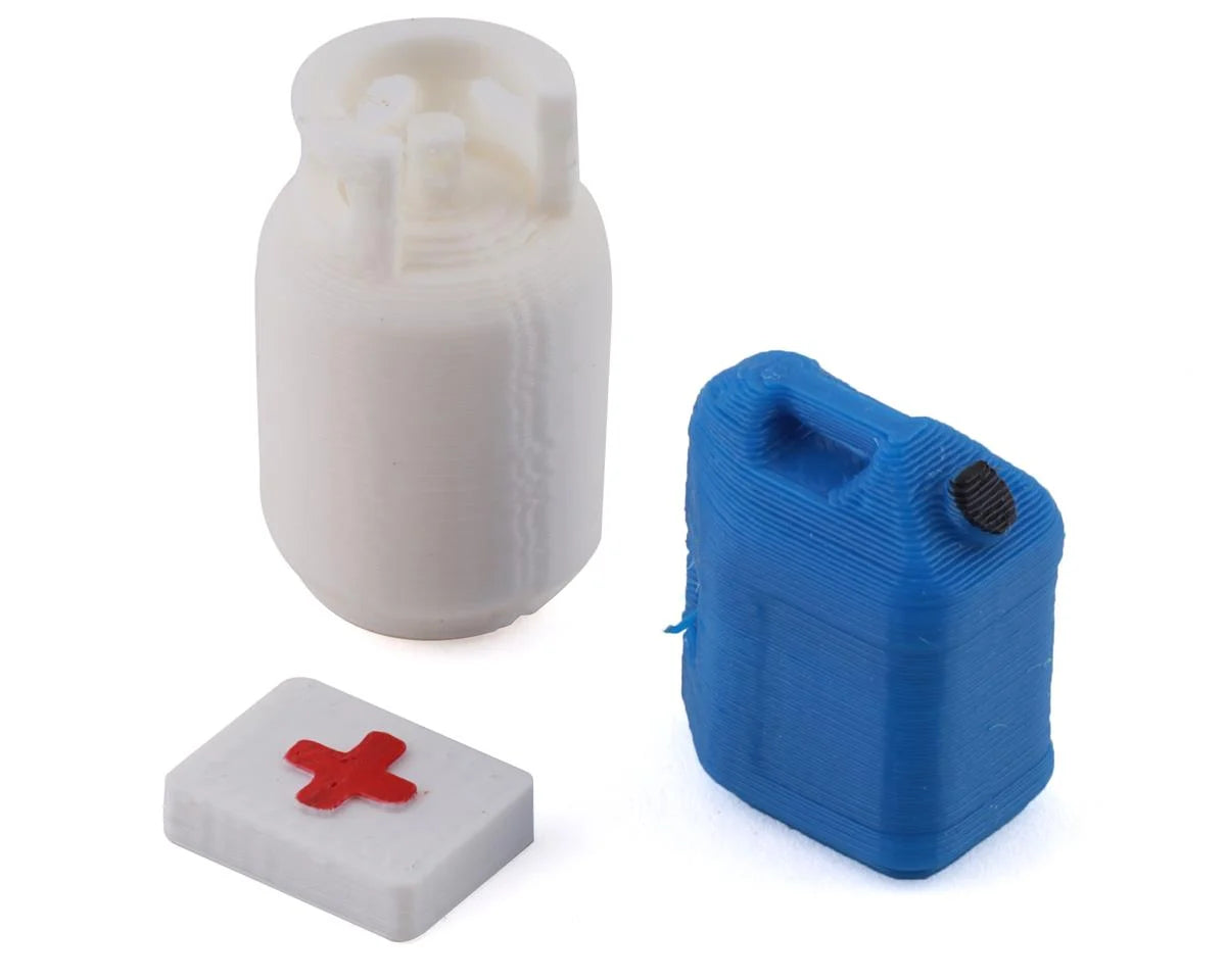 Scale By Chris 1/24 Scale Combo Pack 6 w/Blue 5gal Jug, Propane Tank, 1st Aid - SBCS24H