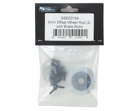SSD RC +3mm Offset Wheel Hub w/Brake Rotor - SSD00194