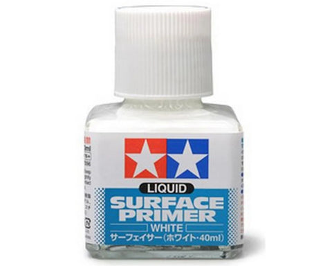Tamiya White Liquid Surface Primer (40ml) - TAM87096