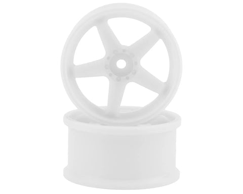 Topline N Model V3 High Traction Drift Wheels (White) (2) (7mm Offset) w/12mm Hex - TDW-074WH