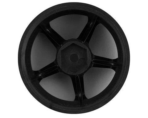 Topline M5 Spoke Drift Wheels (Black) (2) (8mm Offset) w/12mm Hex - TDW-EW-0108BK