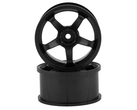 Topline M5 Spoke Drift Wheels (Black) (2) (8mm Offset) w/12mm Hex - TDW-EW-0108BK