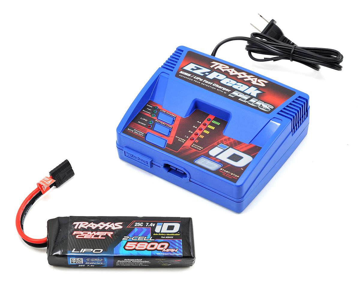 Traxxas EZ-Peak 2S Single "Completer Pack" Multi-Chemistry Battery Charger w/One Power Cell Battery 5800mAh - TRA2992