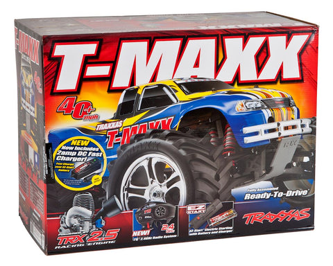 Traxxas T-Maxx Classic RTR Monster Truck White w/TQ 2.4GHz Radio, EZ Start Battery & DC Charger - TRA49104-1-WHT