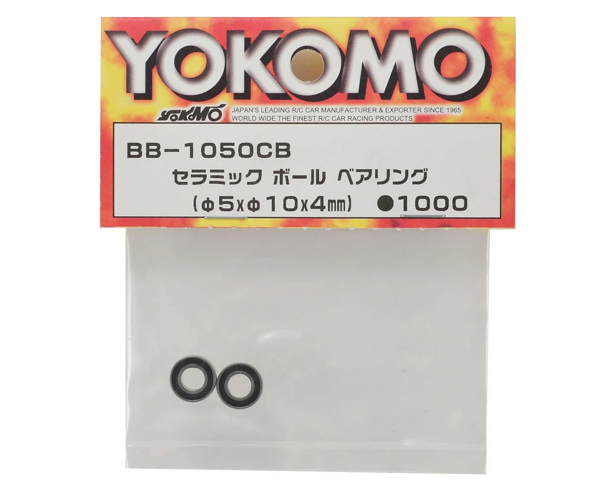 Yokomo 5x10x4mm Ceramic Ball Bearing (2) - YOKBB-1050CBA
